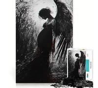Veiled Mourning Adults Puzzles 1000 Piece Jigsaws Recall Skill Fun High Precision Die Cut Easy to Learn Family Enjoyment (38x26cm)