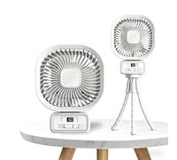 Veiliss Desk Fan with Detachable Stand, White