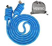 Veimia Flow Rope - Adjustable Double Woven Workout Jump Rope for Men & Women - Indoor/Outdoor Cardio Exercise for Beginners