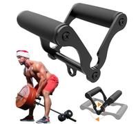veimia V Bar T-Bar Row Landmine Handle Attachment for Barbell Bars, Solid Mine Double D Row Handle Grips with Non-Slip Rubber Grips, T-Row Attachment for Olympic Strength Training Bars