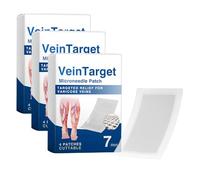 Vein Target Microneedle Patch, 2026 Advanced Varicose Veins Treatment for Legs, VeinTarget Varicose Veins Patch, Natural Ingredients Leg Treatment for All Skin Types (3PCS(A))