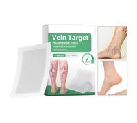Vein Target Microneedle Patch - Microneedle + PE, 12x8cm, Patch, Veins for Legs | Design, Easy Apply, for Leg Circulation, Swelling Reduction, and Vein Care Use