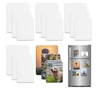 VEINARDYL 15 pcs Sublimation Magnet Blanks, DIY Decorative Sublimation Fridge Magnets, 2.2x3in, 2.4x3.5in, 3x4.1in Photo Fridge Magnet for Home Kitchen Oven Wall Door Decor - 3 Size (Rectangular)
