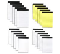 VEINARDYL 20 packs Legal Pads, 15.2x10.1 12.7x7.6cm Small Note Pads Memo Pads Bulk Notepads for Office Supplies Wide Ruled Lined Paper Blank Notepad for School