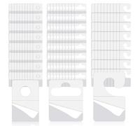 VEINARDYL 600 Pcs Hang Tabs Hooks, Clear Folding Round Hole Hang Tabs Retail Hang Tabs Plastic High-Adhesive Hanging Stickers Adhesive Tabs Hanging Sticky Tabs for Small Sale Items Store Display