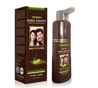 VEINIRA Dark Brown Hair Colour Shampoo Men and Women - 200ml