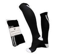 Veinology Compression Socks for Men and Women - Graduated Support to Improve Circulation, Reduce Swelling and Relieve Varicose Veins & Edema, Perfect for Sports and Daily Use (1 Pair)
