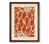 Veins and Pathways Abstract Framed Wall Art Print A1 (84.1×59.4cm) Walnut, Wall Decor for Living Room, Bedroom, Office & Home, Ready to Hang, Art Gift