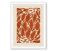 Veins and Pathways Abstract Framed Wall Art Print A2 (59.4×42cm) White, Wall Decor for Living Room, Bedroom, Office & Home, Ready to Hang, Art Gift