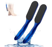 Veinsgrain Foot File,Beyond The Cream - Foot Fetish File,Hard Skin Remover Nano-Glass Foot File,Foot Scrubber,Foot Exfoliator Tool,Effortless and Pain-Free Experience (Blue*2)