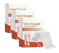 VeinTarget Microdarts Plaster, Professional Plaster Against Varicose Veins on the Legs, VeinTarget Plasters, Leg Treatment with Natural Ingredients for All Skin Types