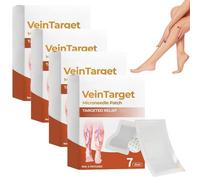 VeinTarget Microneedle Patch, 2026 Upgrade Veins Treatment for Legs, Nano VeinTarget Patch, Leg Treatment Relief Soothing Breathable Care Patches Natural Ingredients (16pc)