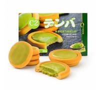 Veitech Matcha Soft Centre Tart Biscuits Sweet Snack 40g x 6 Packs | Smooth Filled Bite For Tea Breaks, Lunch Boxes, Office Treats, Coffee Time And Sharing Moments.