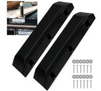 VEITHI Boat Dock Bumper with Screws,Black 24 inch Dock Bumper Guard for Dock,PVC Dock Bumpers Marine for Boat Dock Vertical Pole Post,Dock Bumper Fender for Horizontal Deck or Pier Fenders(2 Pack)