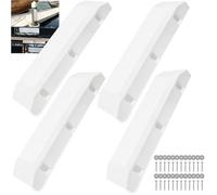VEITHI Boat Dock Bumper with Screws,White 24 inch Dock Bumper Guard for Dock,PVC Dock Bumpers Marine for Boat Dock Vertical Pole Post,Dock Bumper Fender for Horizontal Deck or Pier Fenders(4 Pack)