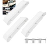 VEITHI Boat Dock Bumper with Screws,White 24 inch Dock Bumper Guard for Dock,PVC Dock Bumpers Marine for Boat Dock Vertical Pole Post,Dock Bumper Fender for Horizontal Deck or Pier Fenders(3 Pack)