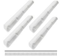 VEITHI Boat Dock Bumper with Screws,White 38 inch Dock Bumper Guard for Dock,PVC Dock Bumpers Marine for Boat Dock Vertical Pole Post,Dock Bumper Fender for Horizontal Deck or Pier Fenders(4 Pack)