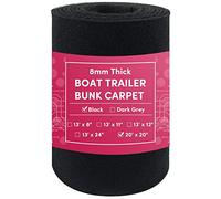 VEITHI Boat Trailer Bunk Carpet Black 20 inch x 20 feet,Trailer Bunk Carpet,Boat Trailer Bunk for Boat Trailers or Jet Ski Ramps
