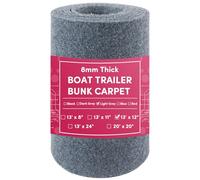 VEITHI Boat Trailer Bunk Carpet Grey 12 inch x 13 feet ，Bunk Carpet for Boat Trailers or Jet Ski Ramps