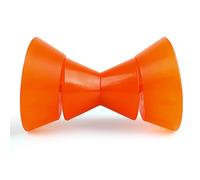 VEITHI Boat Trailer Roller 4 inch, 3-Piece Polyurethane Bow Roller with 1/2" Shaft and End Bells, Bow Roller for Boat Trailer, for Stopping Boat Trailer (Orange)
