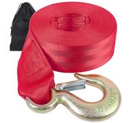 VEITHI Boat Winch Strap with Hook 2 inch x 20 Foot,Boat Trailer Winch Strap 10,000 lbs Breaking Strength 3300 lbs Working Load Great for Truck Heavy Duty Equipment (Red)