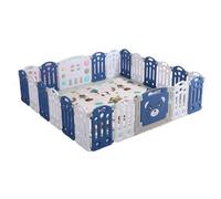 Veitoalioy Playpen, Foldable Child Fence Indoor Outdoor, Infant Activity Center,Large Play Pen Babies and Toddlers with Mat, Play Yard Playground Park for Kid with Anti-Collision Foam (20+2)