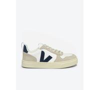 Veja Boys Laces Leather V-10 Trainers in White - White - EU 32 UK 13.5