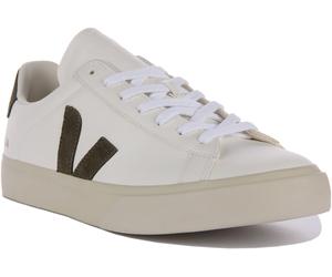 Veja Campo Chromefree Marsala Lace Up Logo Womens Trainer White Red UK 3 - 8