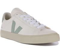Veja Campo Chromefree Suede Leather Lace Up Womens Trainer White Green UK 3 - 8