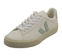 VEJA Campo Chromefree Womens Casual Trainers in White Matcha - 5 UK