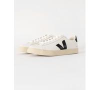 Veja Campo Leather Womens Trainers - Extra White / Black - Extra White/Black - UK5 EU38 US7