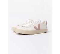 VEJA Campo Leather Womens Trainers - White/Babe - White/Babe - UK6 EU39 US8