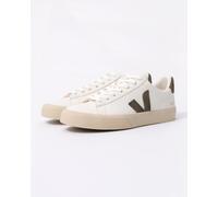 VEJA Campo Leather Womens Trainers - White/Khaki