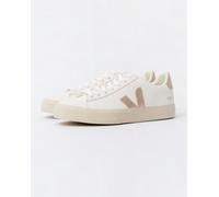 Veja Campo Leather Womens Trainers - White/Platine - White/Platine - UK4 EU37 US6