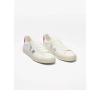 VEJA Campo Leather White Silver Ultraviolet Trainers Size: 38, Colour: