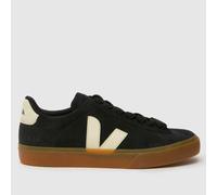 VEJA Campo Suede Trainers in Black & White UK 9 (EU 43)