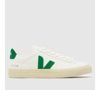VEJA Campo Trainers in White & Green UK 4 (EU 37)
