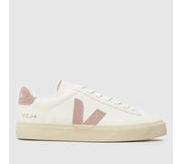 VEJA Campo Trainers in White & Pink UK 5 (EU 38)