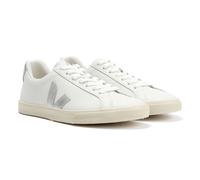 Veja Womens Esplar Logo Leather Trainer- White, White, Size 5, Women White