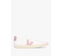 VEJA Esplar Logo Leather Extra White Nacre Trainers Size: 38, Colour: