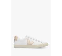 VEJA Esplar Logo Leather Extra White Platine Trainers Size: 37, Colour