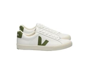 Veja Fair Trade - Leather shoes - Esplar Logo Extra-White Kiwi for Women in Leather - Size 39 White 39