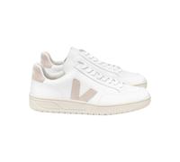 Veja Fair Trade - Leather sneakers - V-12 Extra-White Sable for Men in Recycled Polyester - Size 43 White 43