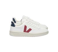 Veja Fair Trade - Leather Trainers - V-12 Extra-White Marsala Nautico for Men in Leather - Size 42 White