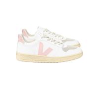 Veja Fair Trade - Organic cotton shoes - V-10 CWL White Petale for Women in Leather - Size 39 White 39