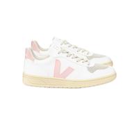 Veja Fair Trade - Organic cotton shoes - V-10 CWL White Petale for Women in Leather - Size 40 White 40