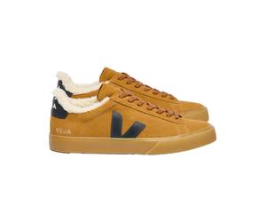 Veja Fair Trade - Warm Leather Sneakers - Campo Winter Camel Black Natural for Men - Size 42 - Brown Brown 42