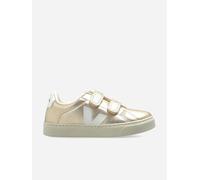 Veja Girls Chromefree Leather Small Esplar Traners in Gold - Gold - EU 22 UK 5.5