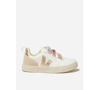 Veja Girls ChromeFree Leather V-10 Trainers in Multicolour - White - EU 30 - UK 12