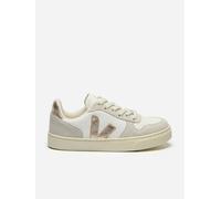 Veja Kids Chromefree Leather Small V-10 Laces Trainers in White - White - EU 36 UK 4